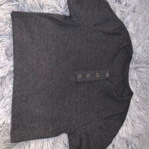 Grey crop top